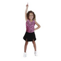 Youth Pizzazz A-Line Cover Stitched Skirt w/ Boys Cut Brief